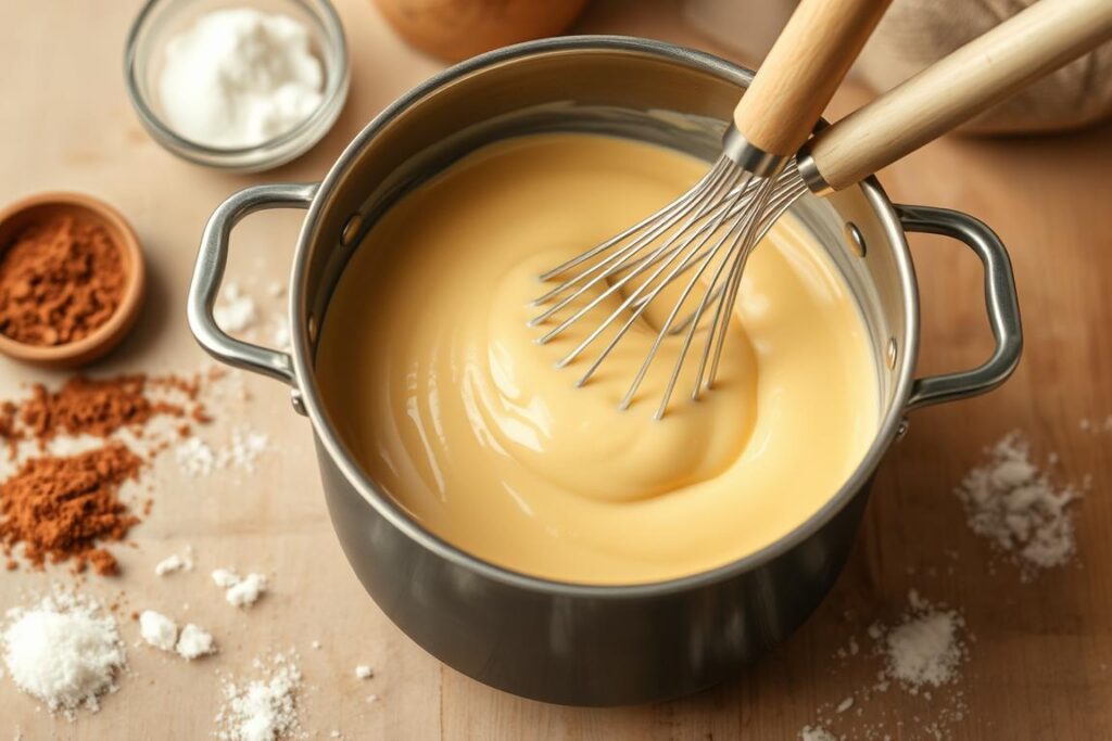 Cooking pudding base