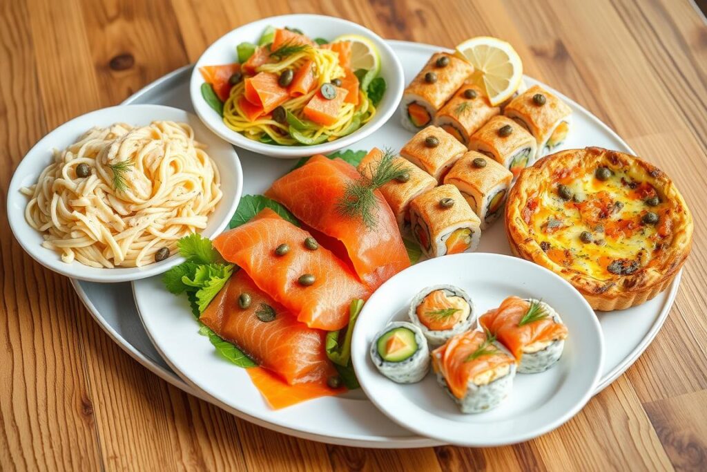 smoked salmon entrees