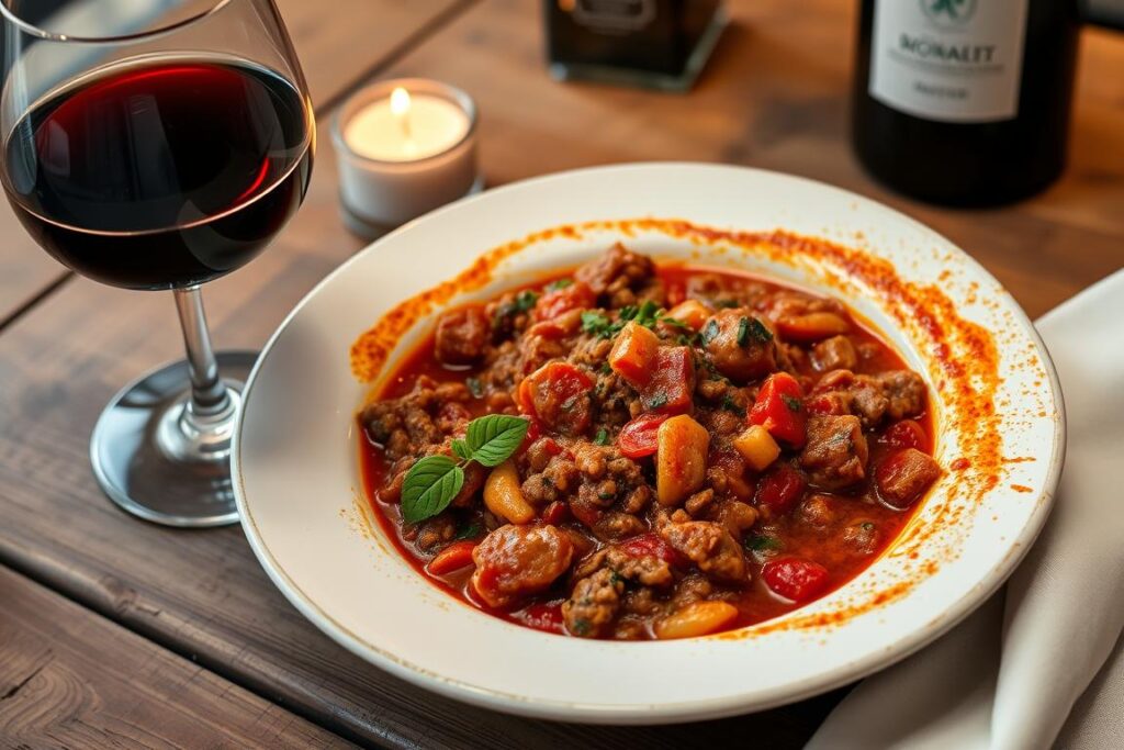 red wine and bolognese sauce